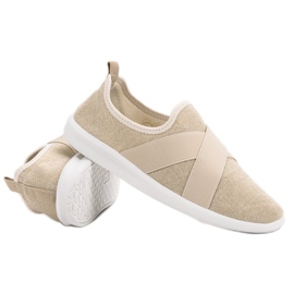 Ideal Shoes Calzado deportivo sin cordones marrón 4