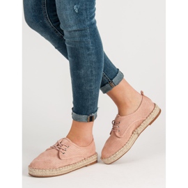 Small Swan Zapatos brogue de ante calado rosado 2 Small Swan Zapatos brogue de ante calado rosado 2