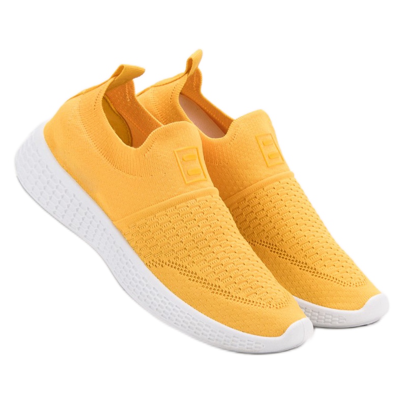 Weide Calzado textil de moda amarillo 2