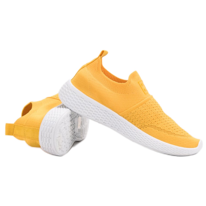 Weide Calzado textil de moda amarillo 1