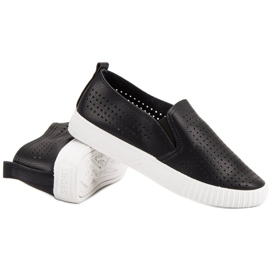 SHELOVET Slipons calados negro 6