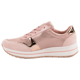 SHELOVET Calzado deportivo con cordones rosado 5