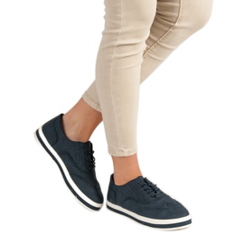 SHELOVET Zapatos azul marino 3