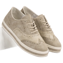 SHELOVET Zapatos brogue beige 5