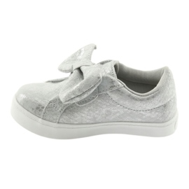 Zapatillas American Club con lazo plateado ES23 gris 1