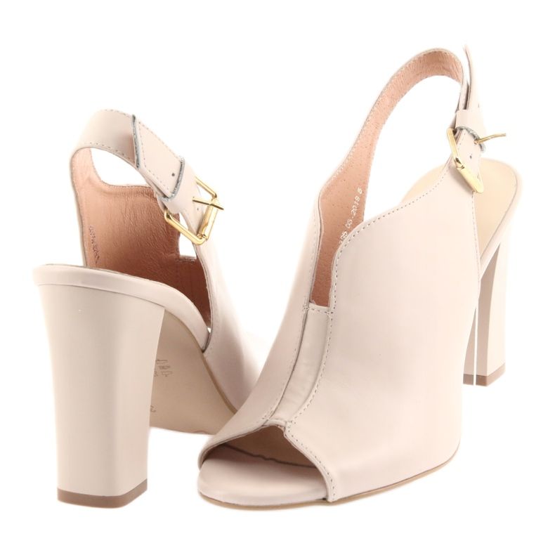 Sandalias de espinto en el poste de polvo de 195 rosado 4