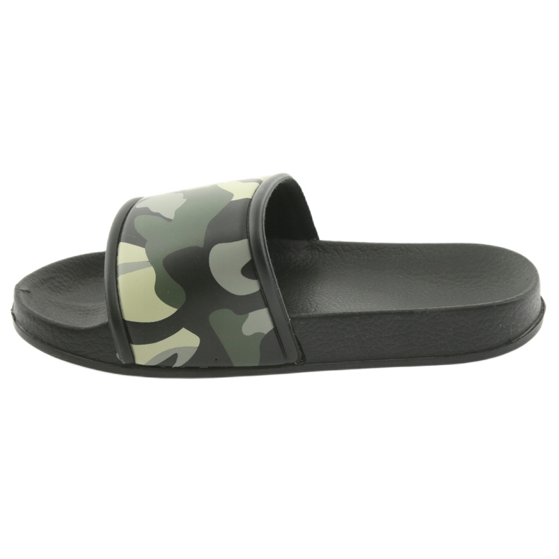 Pantuflas de camuflaje con perfil Green American Club negro verde 2