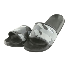 Pantuflas de camuflaje con perfil gris de American Club negro 4