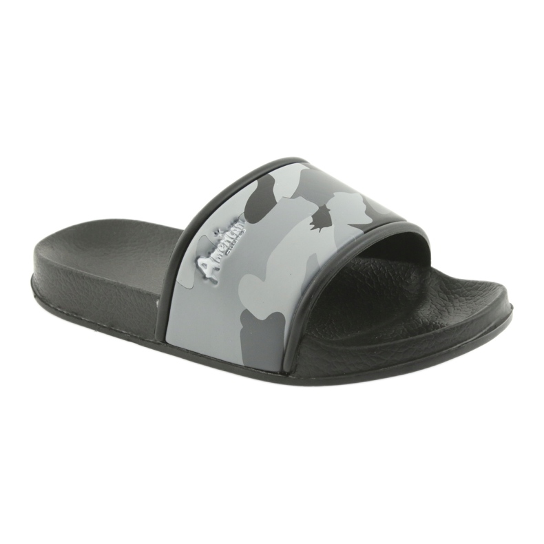 Pantuflas de camuflaje con perfil gris de American Club negro 1