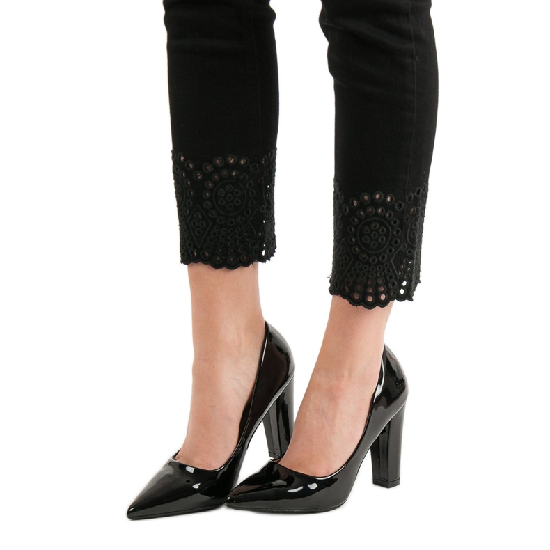 SHELOVET Bombas lacadas negro 1