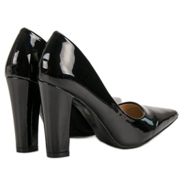 SHELOVET Bombas lacadas negro 5