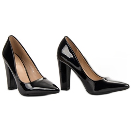 SHELOVET Bombas lacadas negro 6