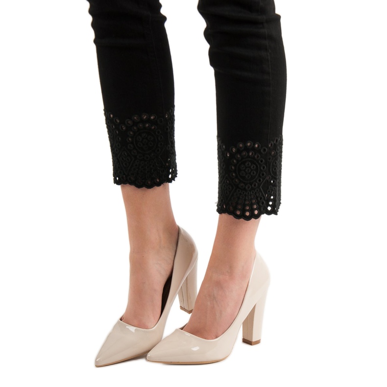 SHELOVET Bombas lacadas beige 1