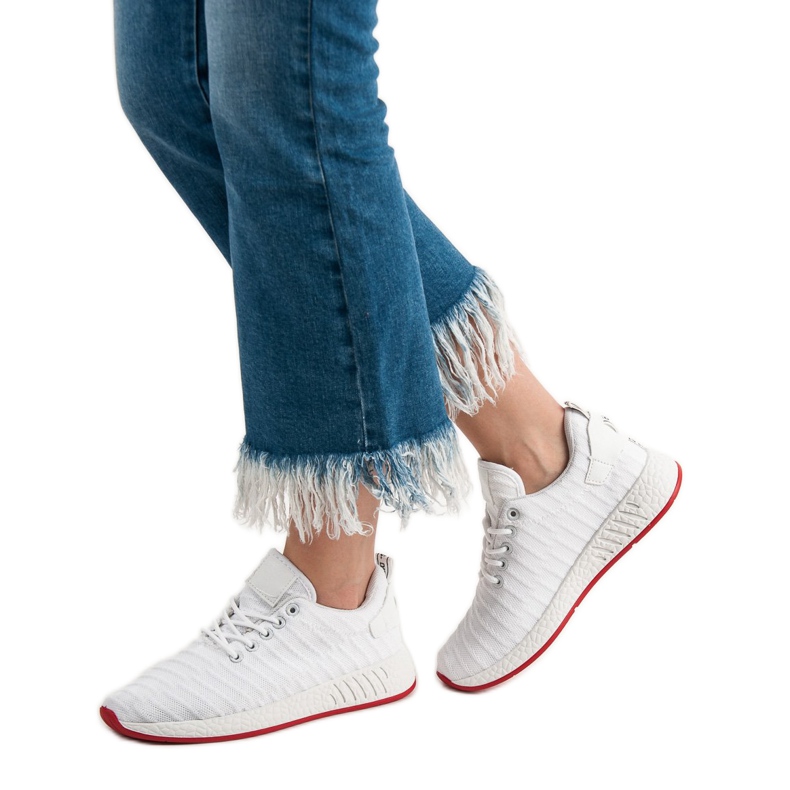 SHELOVET Calzado textil de moda blanco 2