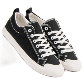 SHELOVET Zapatillas bajas negras negro 1