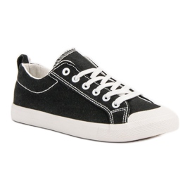 SHELOVET Zapatillas bajas negras negro 4
