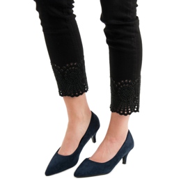 Nio Nio Tacones bajos azul marino 2