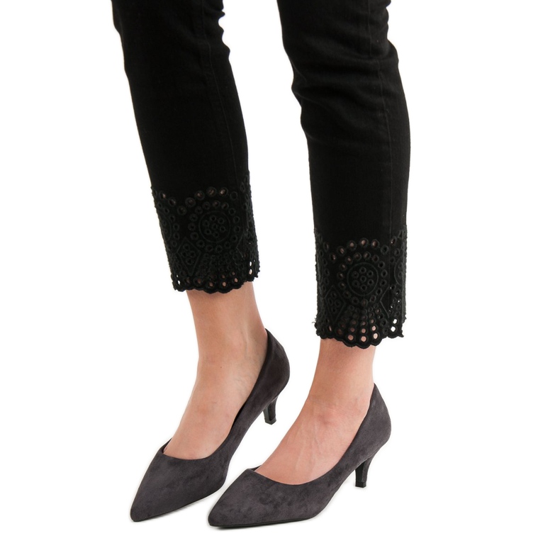 Nio Nio Tacones altos grises bajos 2