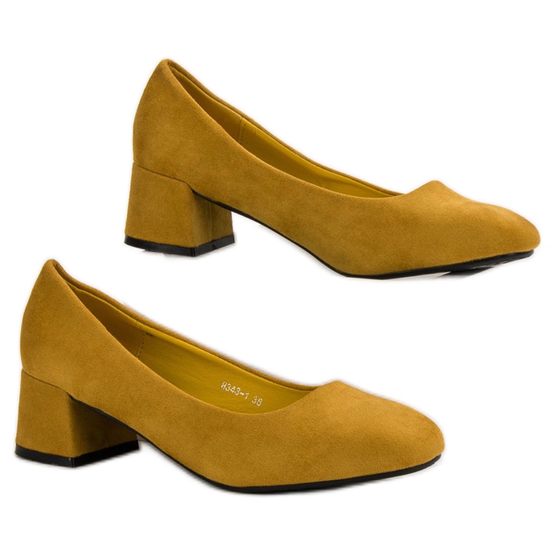 SHELOVET Bombas Mostaza amarillo 1