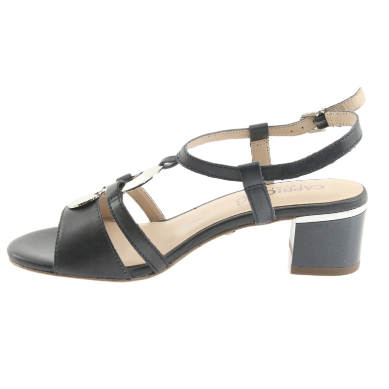 Sandalias con la decoración Caprice 28211 azul marino gris 2