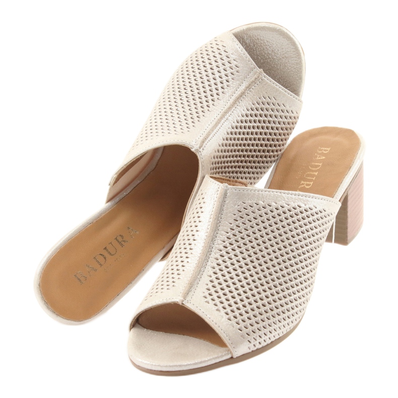 Pantuflas mujer badura 5311 gold amarillo multicolor 4