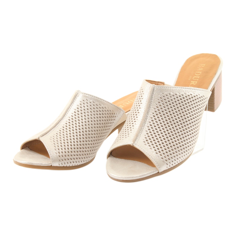 Pantuflas mujer badura 5311 gold amarillo multicolor 3