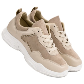 SHELOVET Zapatillas de moda beige 6