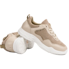 SHELOVET Zapatillas de moda beige 5