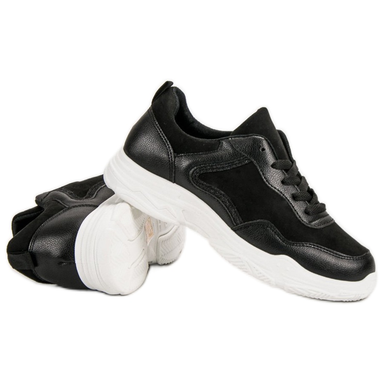 SHELOVET Zapatillas de moda negro 1 SHELOVET Zapatillas de moda negro 1