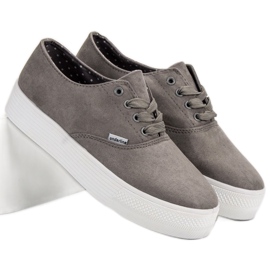 SHELOVET Zapatillas grises de moda 1
