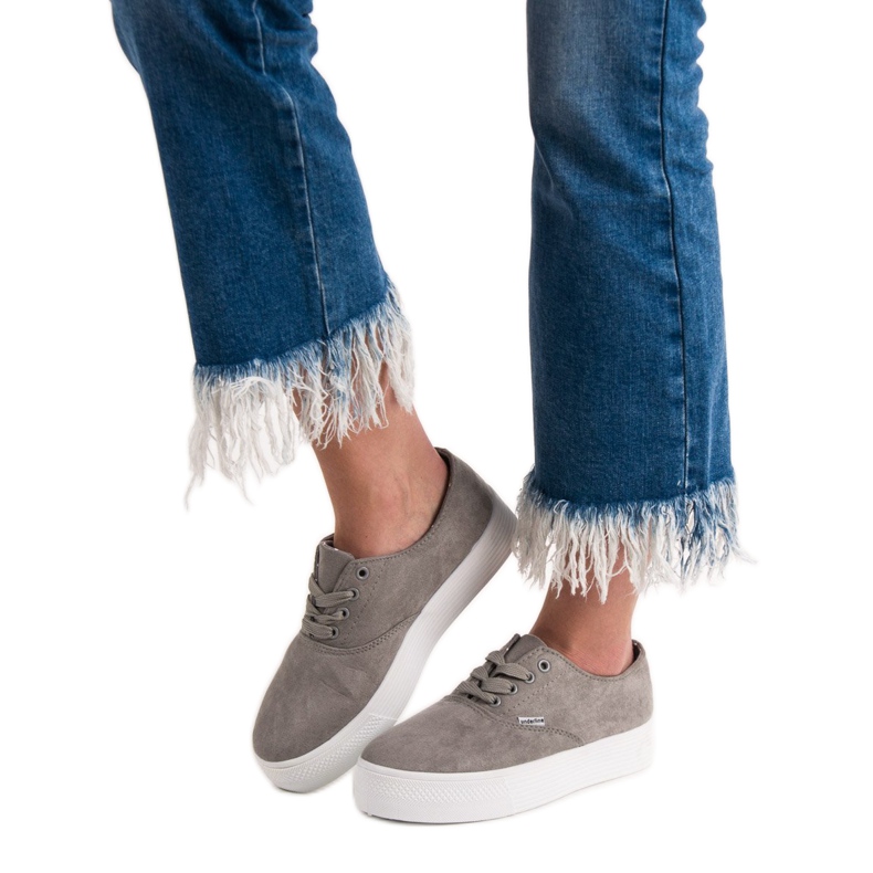 SHELOVET Zapatillas grises de moda 2