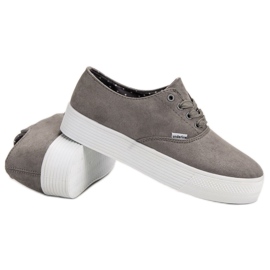 SHELOVET Zapatillas grises de moda 6