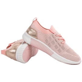 Primavera Zapatos sin cordones rosas rosado 6