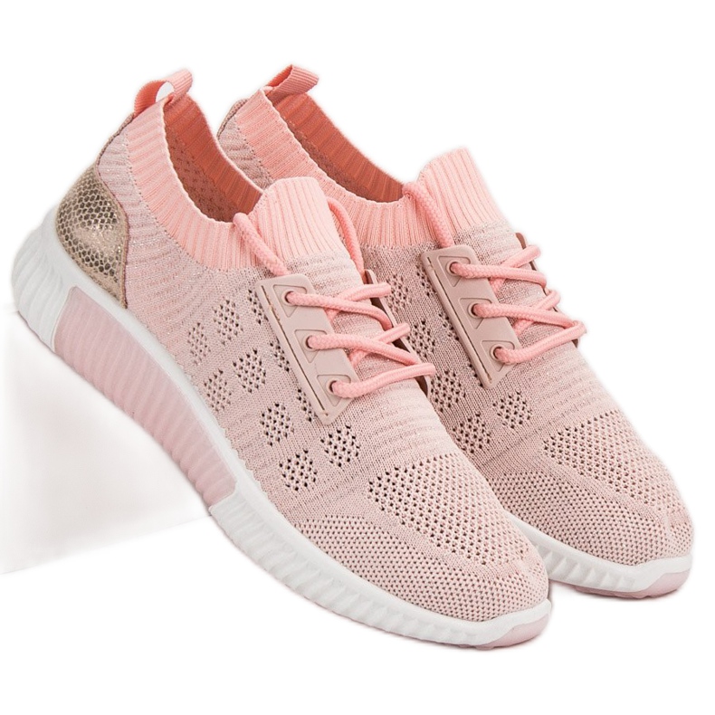 Primavera Zapatos sin cordones rosas 1