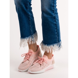 Primavera Zapatos sin cordones rosas 2