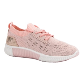 Primavera Zapatos sin cordones rosas rosado 4