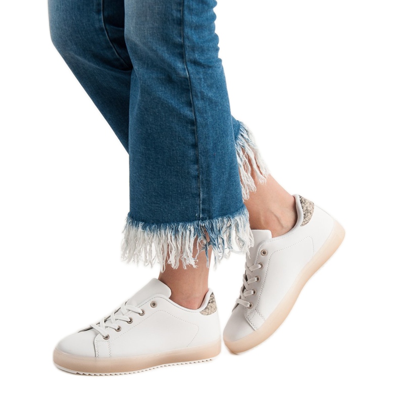 SHELOVET Calzado deportivo para mujer blanco 2