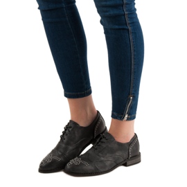 Primavera Brogues con diamantes de imitación gris 2 Primavera Brogues con diamantes de imitación gris 2