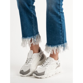 Primavera Zapatillas blancas blanco 5