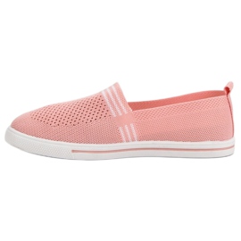 SHELOVET Zapatillas de tejido rosado 6