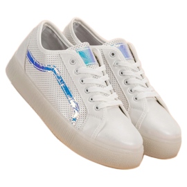 SHELOVET Zapatos casuales para mujer blanco 4