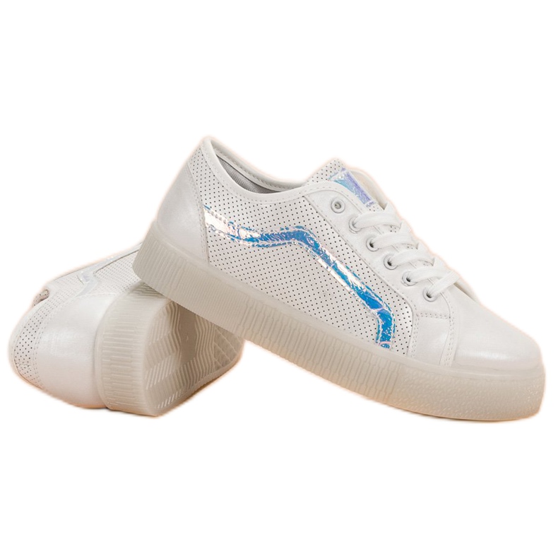 SHELOVET Zapatos casuales para mujer blanco 1