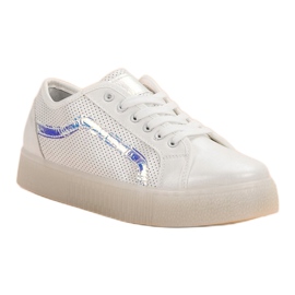 SHELOVET Zapatos casuales para mujer blanco 5