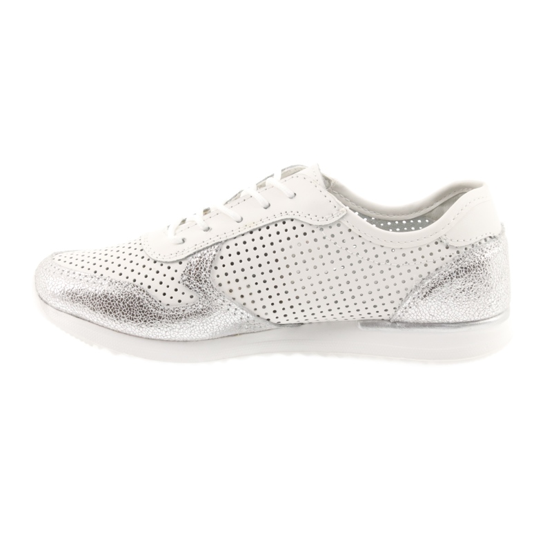 Zapatillas deportivas de mujer Filippo 737 blancas y plateadas blanco gris 2