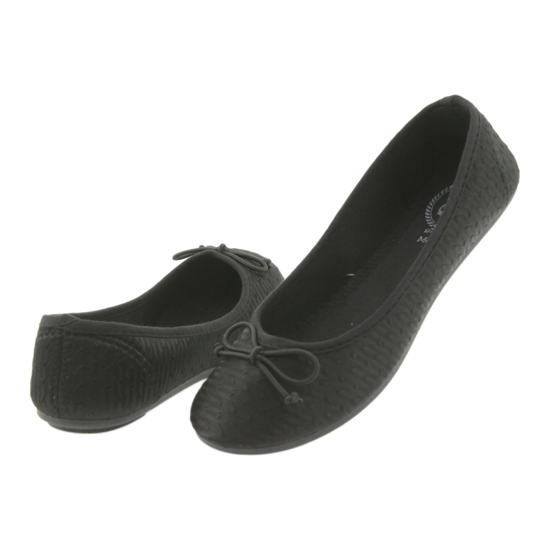 Zapatillas negras McKey, bailarinas sin cordones negro 4