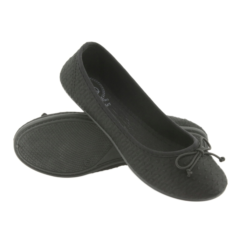 Zapatillas negras McKey, bailarinas sin cordones negro 3