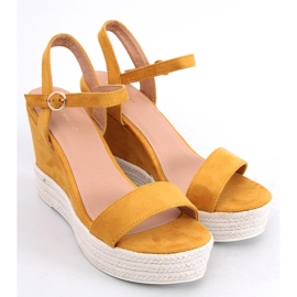 Sandalias de cuña amarillas JS-2952 Yellow amarillo 3