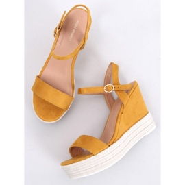 Sandalias de cuña amarillas JS-2952 Yellow amarillo 1