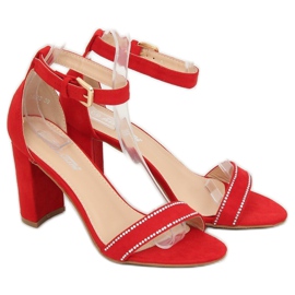Sandalias en el poste rojo A8020 Rojo 3