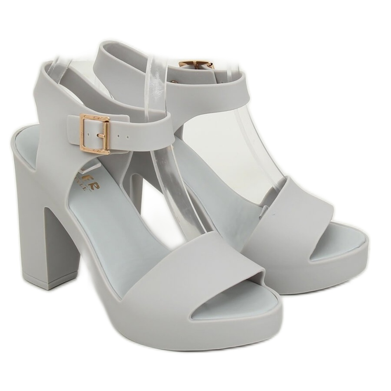 Sandalias tacones Meliski Grey KM202 L.GRAY gris 1